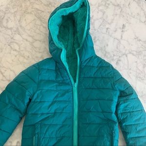 Lands end reversible puffer jacket